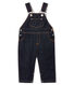 Unisex baby's long denim dungarees.