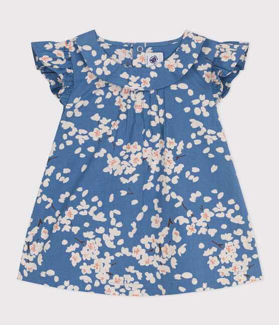 Girls' Printed Poplin Blouse BEACH blue/MULTICO