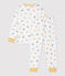 Unisex Animal Print Fleece Pyjamas MARSHMALLOW white/MULTICO white