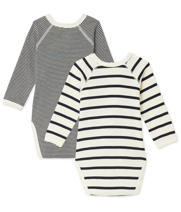 Lot de 2 bodies naissance mixte &agrave; rayures SPECIAL LOT 00
