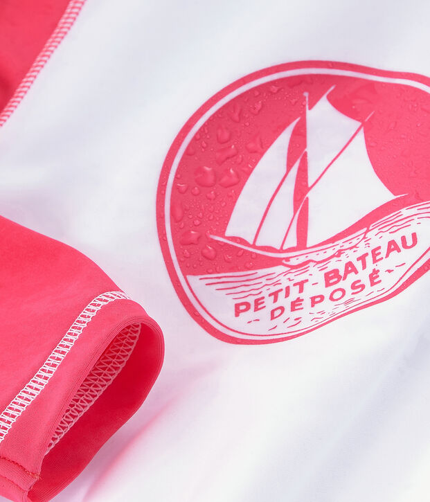 Unisex UV-Proof UPF 50+ T-Shirt white/pink