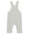 Baby Boys' Long Dungarees in Velour Knit BELUGA CHINE grey