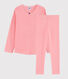 Girls' Pinstriped Cotton Pyjamas