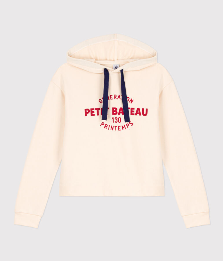 Women's Fleece Hoodie Ecru