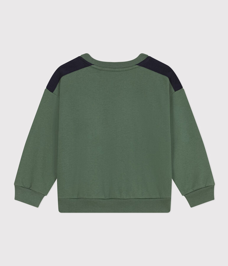 Boys' fleece sweatshirt green