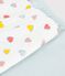 Pack of childrens' long cotton shorties with hearts multicolor