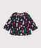Babies' flannel blouse SMOKING blue/MULTICO white