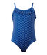 Girl's one-piece polka dot swimsuit