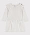 Babies' Wool/Cotton Dress MONTELIMAR CHINE beige
