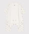 Babies' footless cotton bodyjama MARSHMALLOW white/HERBIER