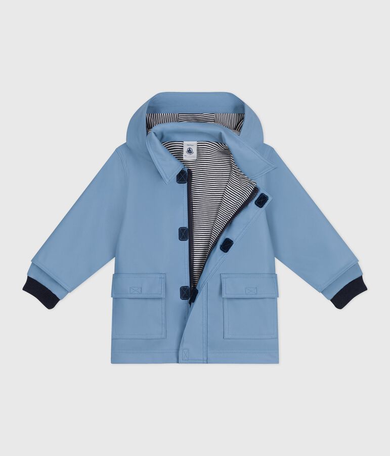 Babies' iconic plain raincoat blue