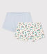 Girls' Floral Print Organic Cotton Hipsters - 2-Pack