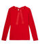 Women's sequin-stripe T-shirt FROUFROU red