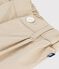 Babies' plain twill trousers beige