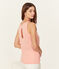 Women's iridescent linen sleeveless top ROSAKO pink/COPPER pink