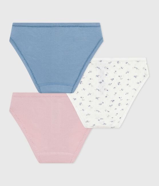 Pack of children's floral-print cotton pants variante 1