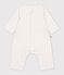 Babies' footless cotton flower print bodyjamas white/multicolor