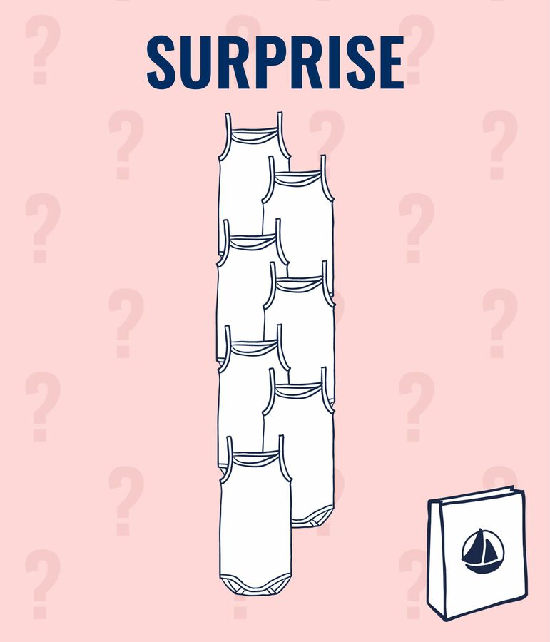 Baby girls' surprise collection of strappy bodysuits - 7-pack variante 1