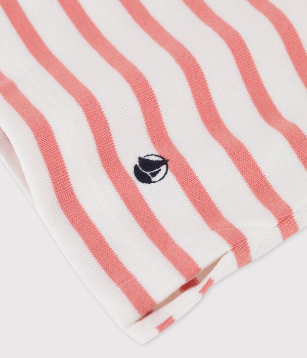 Women's Breton Cotton Top white/pink