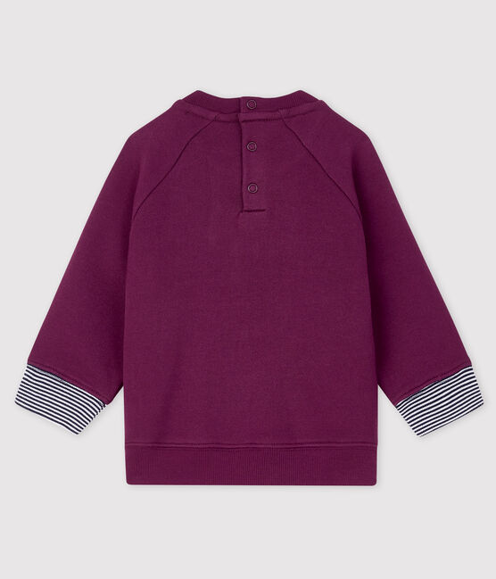 Baby boy's print sweatshirt CEPAGE purple