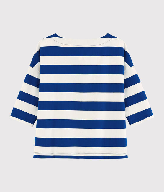 Women's Breton Top SURF blue/MARSHMALLOW white