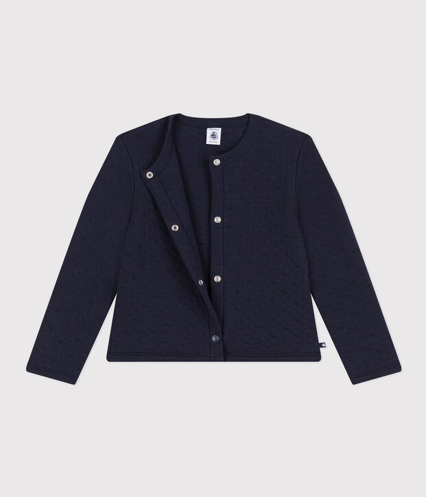 Cardigan en tubique matelass&eacute; enfant fille SMOKING