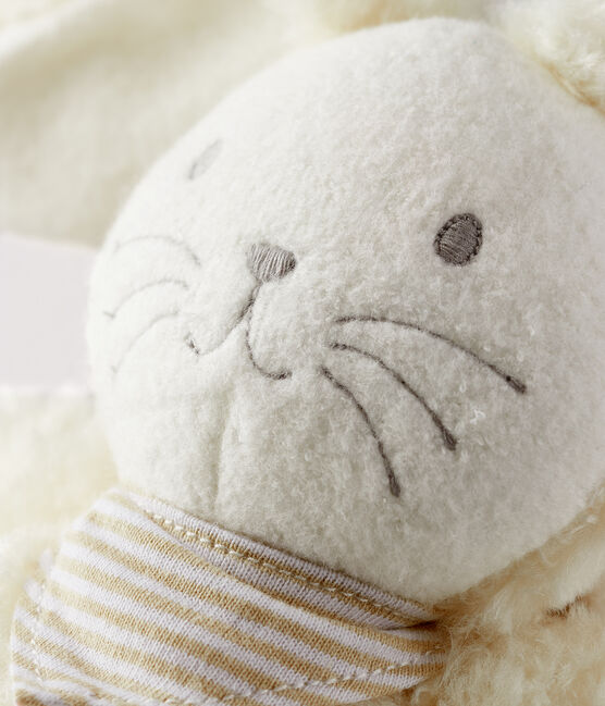 Musical bunny comforter: the ideal newborn gift! MARSHMALLOW white