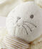 Musical bunny comforter: the ideal newborn gift! MARSHMALLOW white