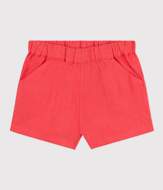Babies' Linen Shorts JUPITER orange
