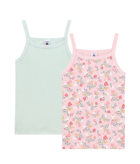 Little girl's strap vest duo variante 1