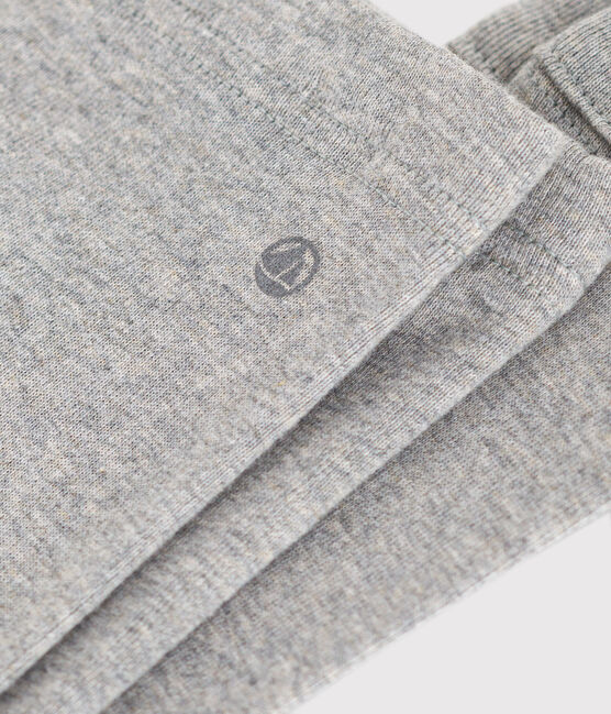 Babies' Cotton Leggings CHATON CHINE grey