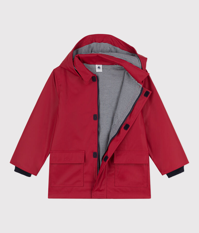 CHILDREN'S UNISEX ICONIC RECYCLED RAINCOAT red