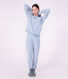 Women's stripy cotton terry pyjamas