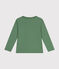 Boys' long-sleeved fine jersey T-shirt PALMERAIE green