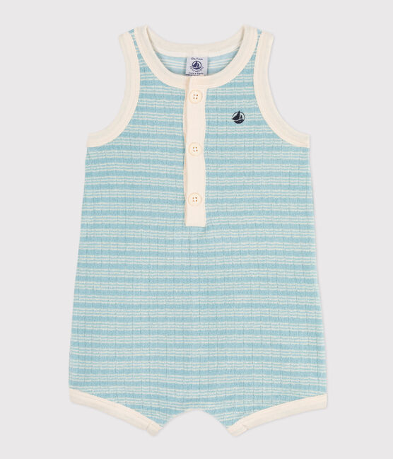Babies' Striped Terry Playsuit MIMI /AVALANCHE