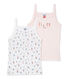 Pack of 2 girl's strap vests