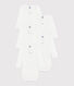 Babies' long-sleeved days of the week cotton bodysuits - 5-pack