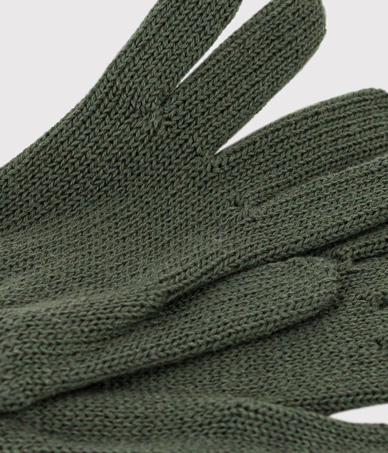 Unisex Knitted Gloves AVORIAZ green