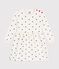 Children's long-sleeved polkadot print cotton dress MILK blue/SOIR