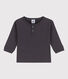 Babies' Long-Sleeved Ribbed T-Shirt