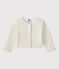 Baby Girls' Shiny Bolero ECUME white/EM DORE brown