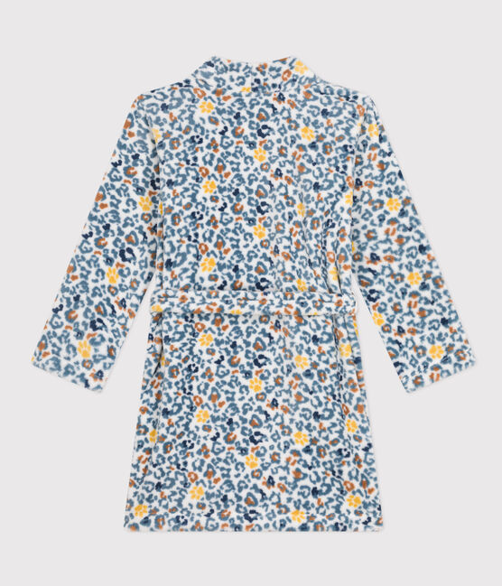 Children's Unisex Fleece Dressing Gown MARSHMALLOW /POLOCHON /MULTICO