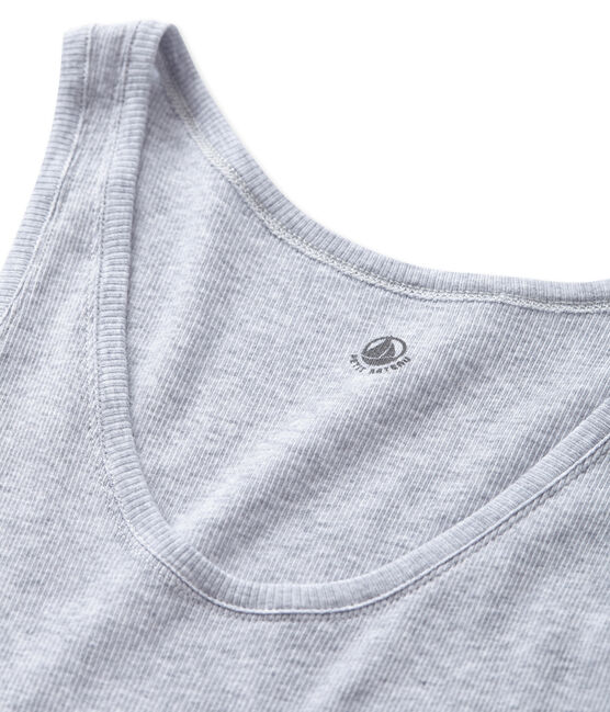 Women's nightie in ultra light cotton - FUMEE CHINE grey