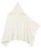 Unisex baby bath cape MARSHMALLOW white