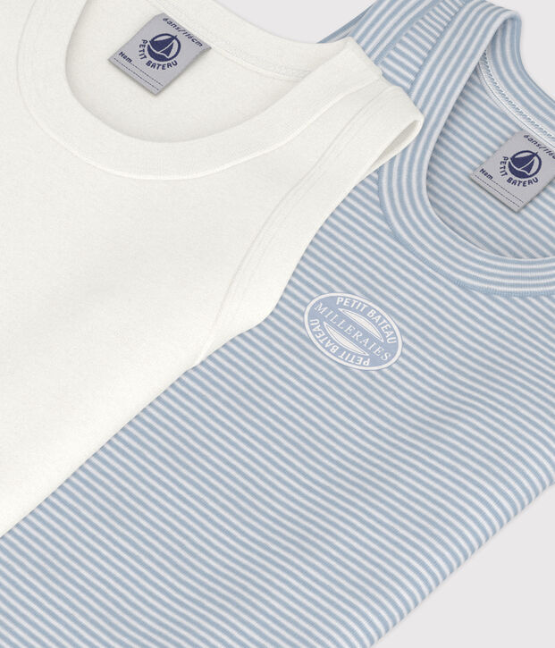 Children''s cotton tank tops - 2-pack multicolor