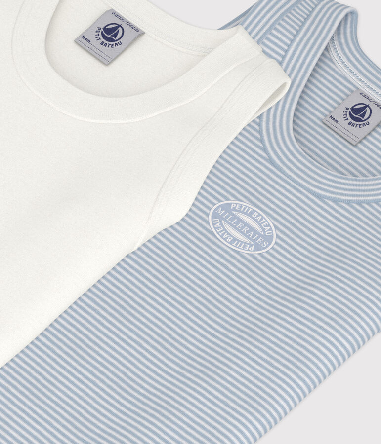 Children''s cotton tank tops - 2-pack multicolor