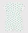Babies' Cotton/Linen Botanic Print Playsuit MARSHMALLOW white/GAZON green