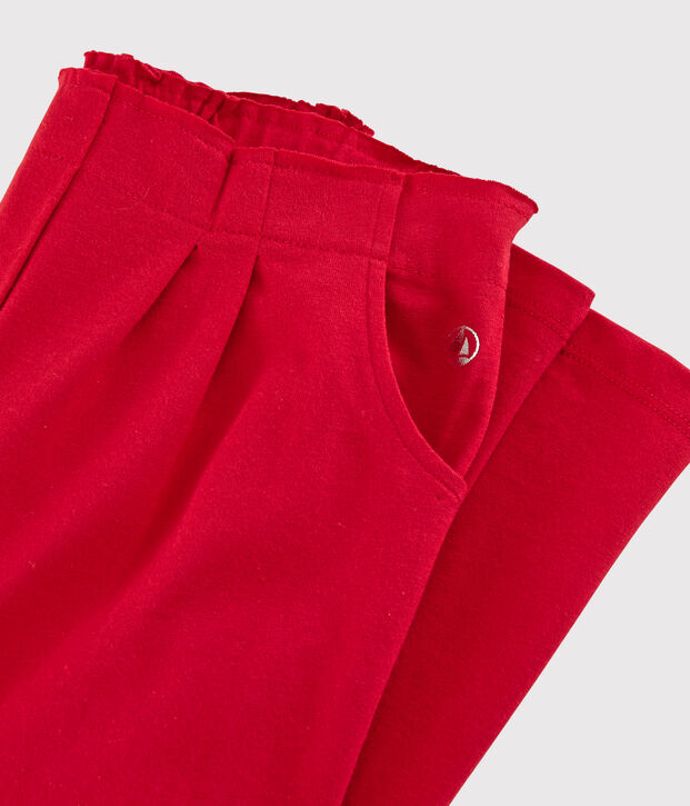 Girls' Jersey Trousers red