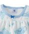 Girls' nightdress in print velour and coordinating leggings LAIT white/BLEU blue/MULTICO