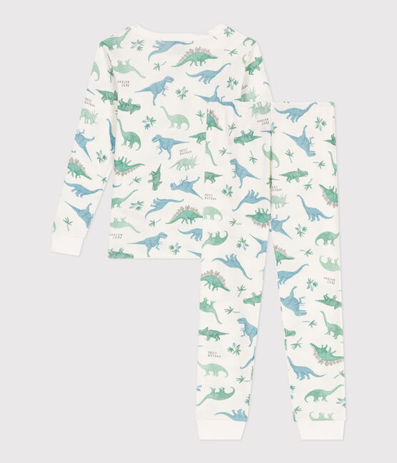 Very fitted children's pajamas in printed cotton  MARSHMALLOW white/MULTICO white